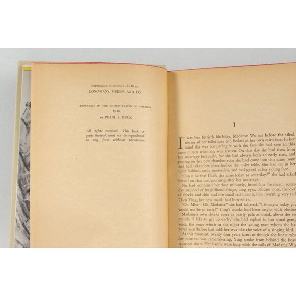 Pavilion Of Women by Pearl S. Buck, Longmans Green and Co 1946 Canadian Edition - Picture 7 of 9